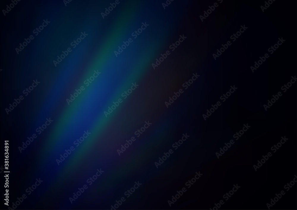 Dark BLUE vector template with repeated sticks. Lines on blurred abstract background with gradient. Best design for your ad, poster, banner.