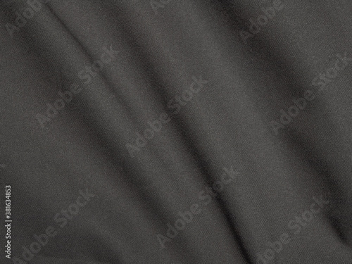 black fabric texture surface as background