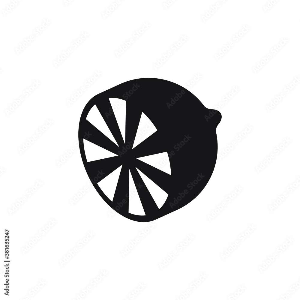 Lemon icon illustration isolated vector sign Lemon icon illustration isolated vector sign