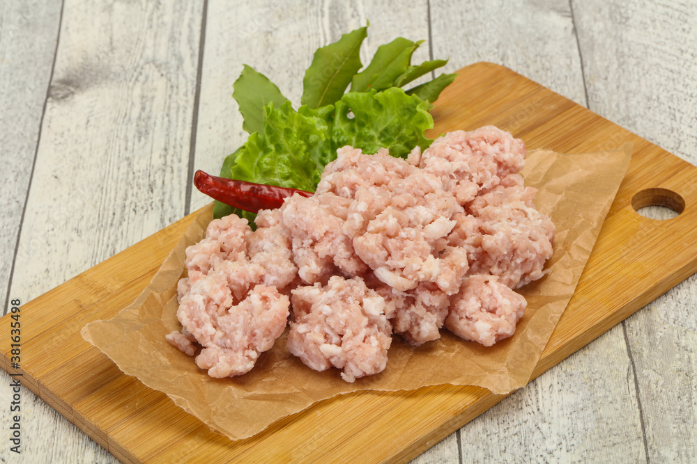 Homemade pork minced meat for cooking Homemade pork minced meat for cooking