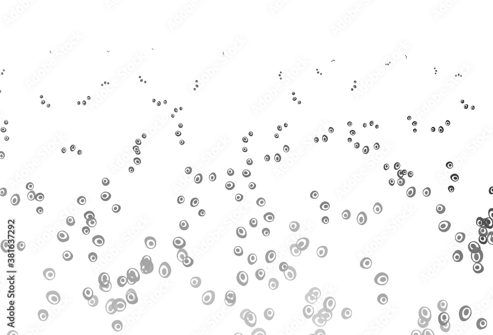 Light Silver, Gray vector template with circles.