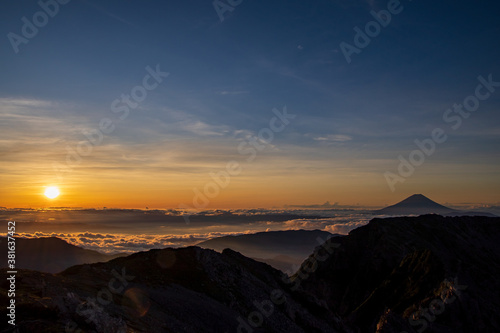 sunrise over the mountains © ryuichi niisaka
