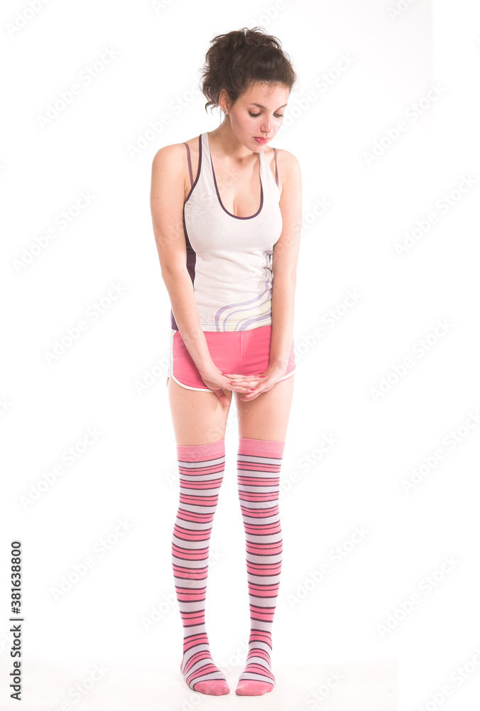 Young beautiful woman in fitness Young beautiful woman in fitness