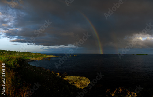 Rainbow Over Ocean