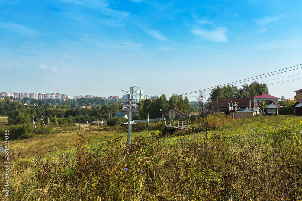 beautiful early autumn view of the outskirts of the city of Ivanovo beautiful early autumn view of the outskirts of the city of Ivanovo