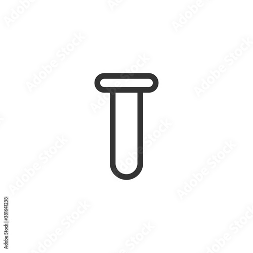 Test tube icon. Flask symbol modern, simple, vector, icon for website design, mobile app, ui. Vector Illustration