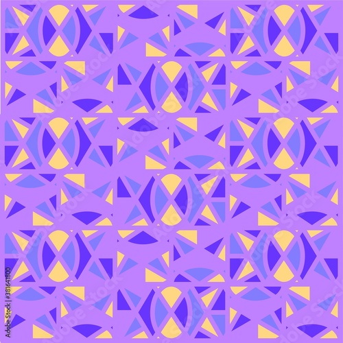 Beautiful of Colorful Shape, Repeated, Abstract, Illustrator Pattern Wallpaper. Image for Printing on Paper, Wallpaper or Background, Covers, Fabrics