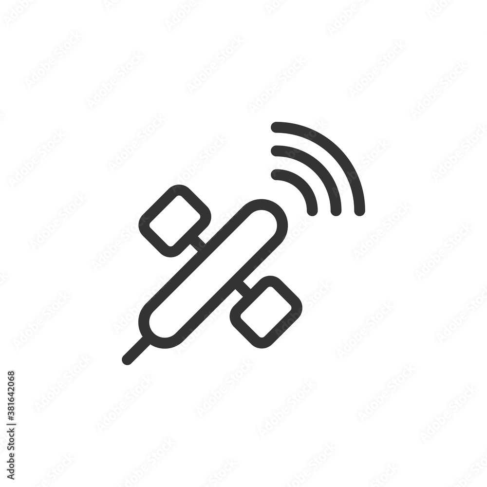 Satellite icon. Sputnik symbol modern, simple, vector, icon for website design, mobile app, ui. Vector Illustration