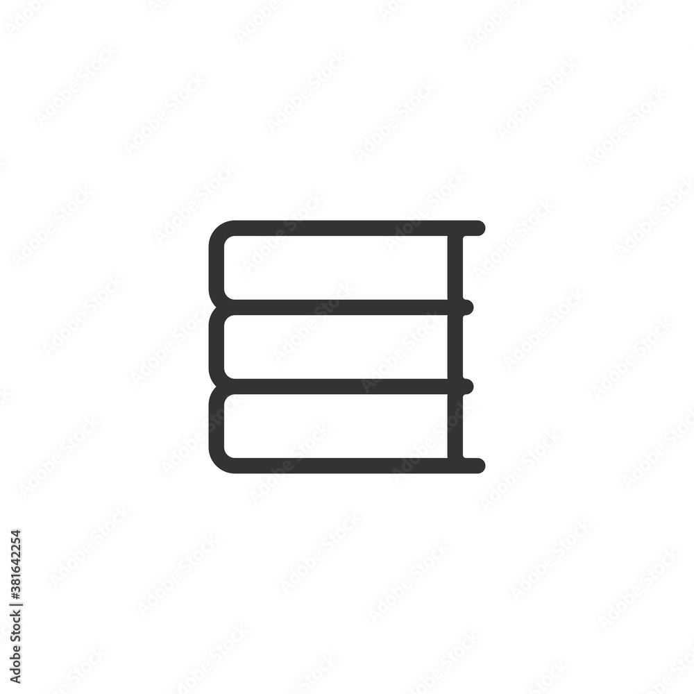 Books icon. Education symbol modern, simple, vector, icon for website design, mobile app, ui. Vector Illustration Books icon. Education symbol modern, simple, vector, icon for website design, mobile app, ui. Vector Illustration
