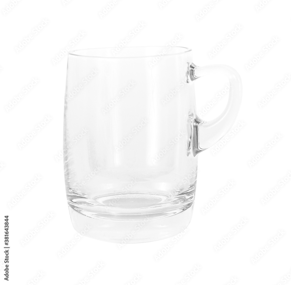 empty glass of water on white empty glass of water on white