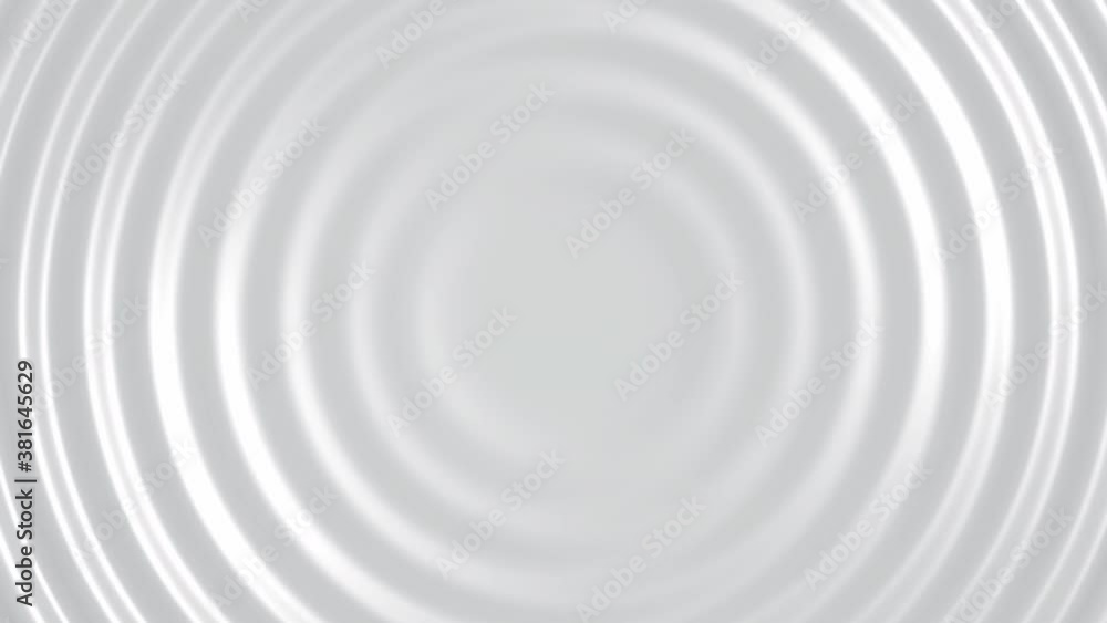 White business background. 3d render clean and corporate template. Abstract light gray texture with ripple effect. Elegant circle animation. Liquid surface with waves come from center. Seamless loop. White business background. 3d render clean and corporate template. Abstract light gray texture with ripple effect. Elegant circle animation. Liquid surface with waves come from center. Seamless loop.