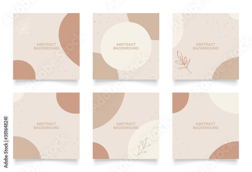 abstract background design for social media insta story feed post. red grey brown scribble shape hand drawn object. copy space for text. instagram square flyer banner