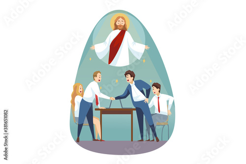 Valokuva Religion, support, business, christianity, meeting concept
