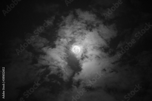 moon and clouds