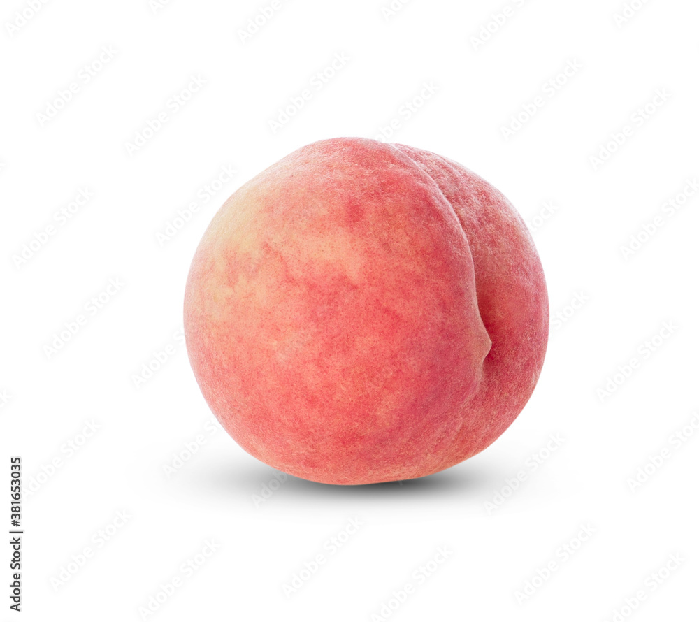 peach fruit isolated on white background. peach fruit isolated on white background.