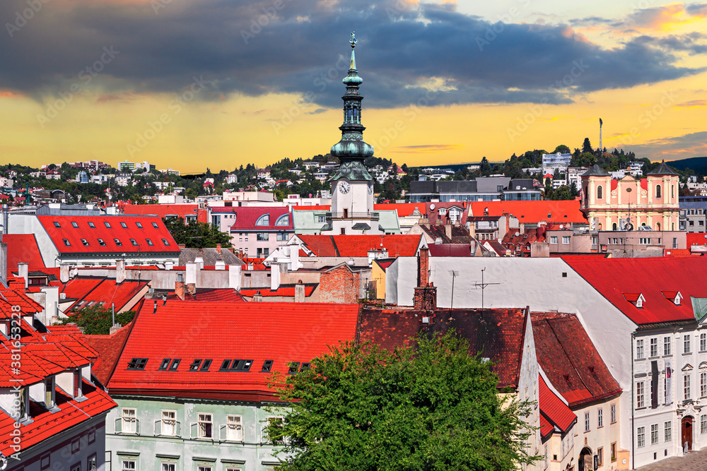 Obraz premium Bratislava city and beautiful old town, Slovakia