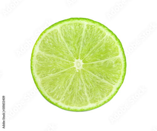 lime isolated on white background