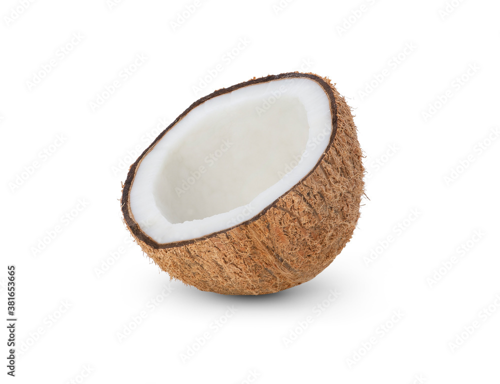 coconut isolated on white background. coconut isolated on white background.