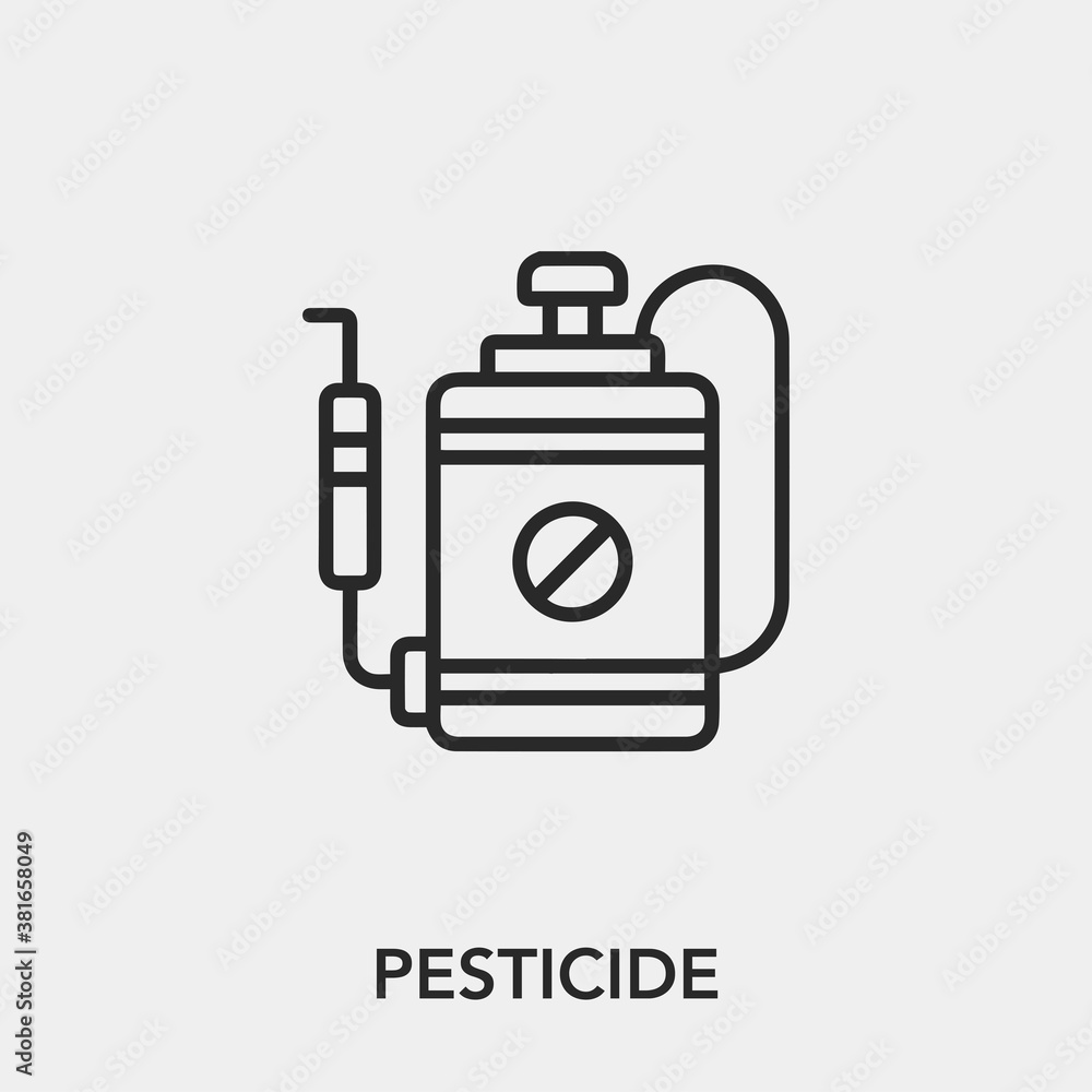 pesticide icon vector. Linear style sign for mobile concept and web design. pesticide symbol illustration. Pixel vector graphics - Vector. pesticide icon vector. Linear style sign for mobile concept and web design. pesticide symbol illustration. Pixel vector graphics - Vector.