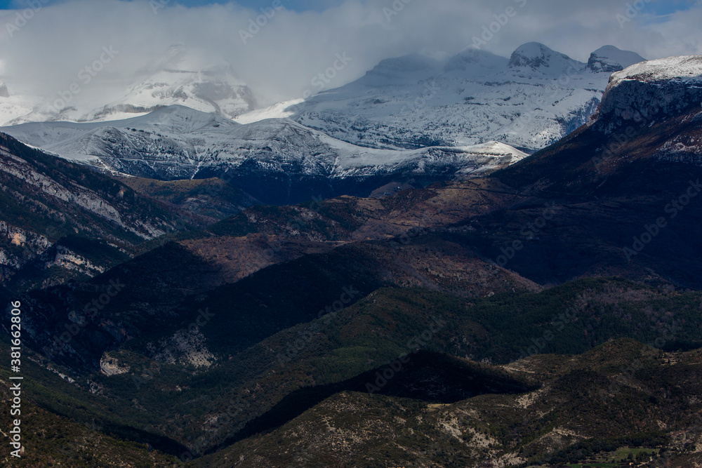 Winter in Ordesa and Monte Perdido National Park, Pyrenees, Spain