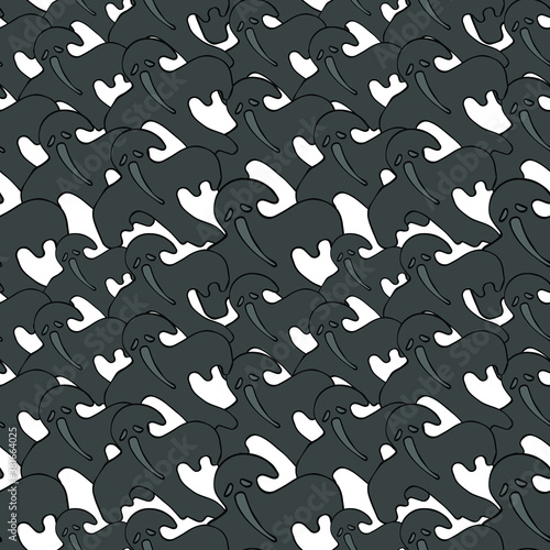 Halloween, October 31 All Saints Day, seamless pattern, attributes of a happy holiday, curse ghost, poltergeist, souls of the dead, cemetery spirits, graves, postcards, print, poster, wallpaper