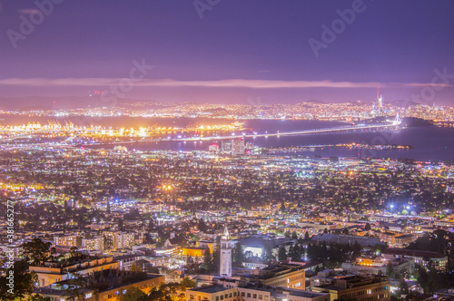 San Francisco Bay Area at Night © Hanyun