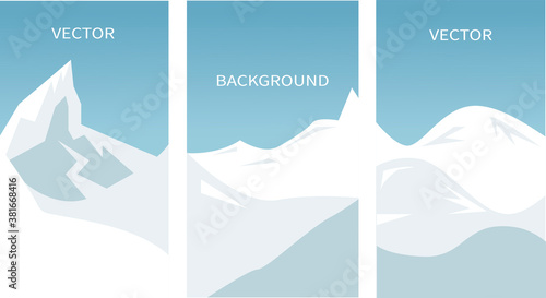 social media template banner. winter season. vector