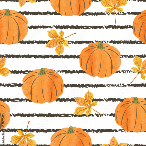 Seamless abstract autumn pa...