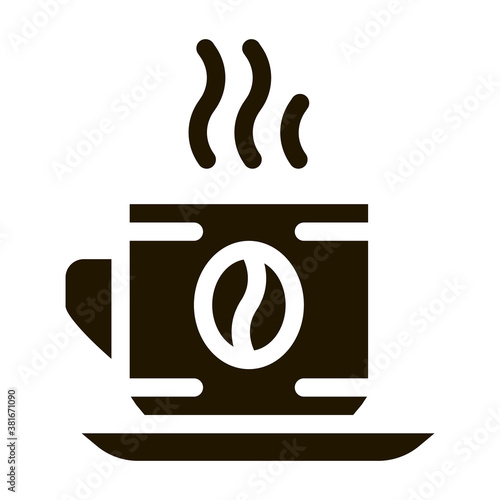 Coffee Cup Drink glyph icon vector. Coffee Cup Drink Sign. isolated symbol illustration