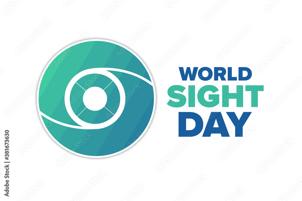 World Sight Day. Holiday concept. Template for background, banner, card, poster with text inscription. Vector EPS10 illustration. World Sight Day. Holiday concept. Template for background, banner, card, poster with text inscription. Vector EPS10 illustration.