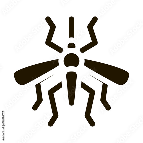 Mosquito Insect glyph icon vector. Mosquito Insect Sign. isolated symbol illustration