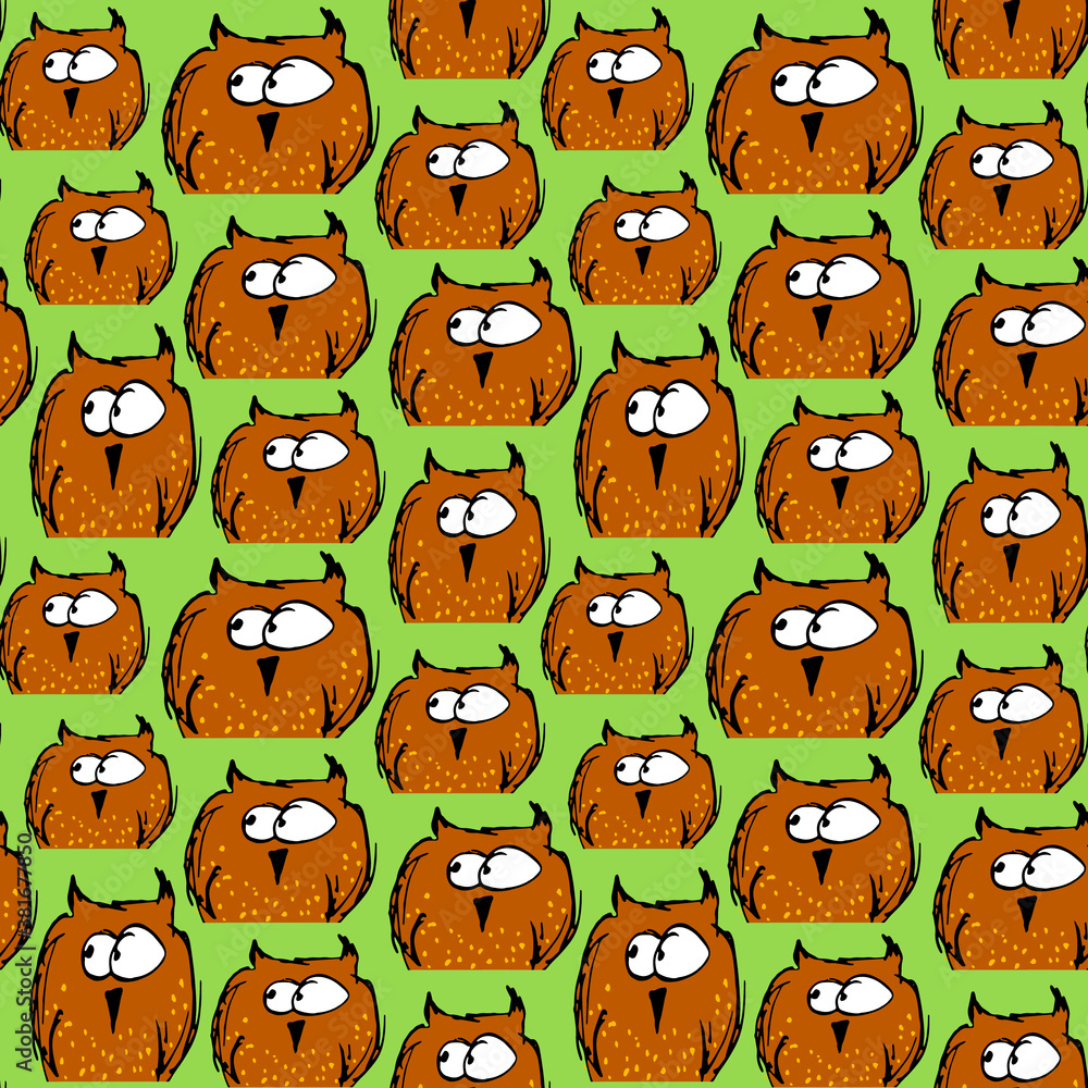 Peeping owns brown and green Peeping owns brown and green