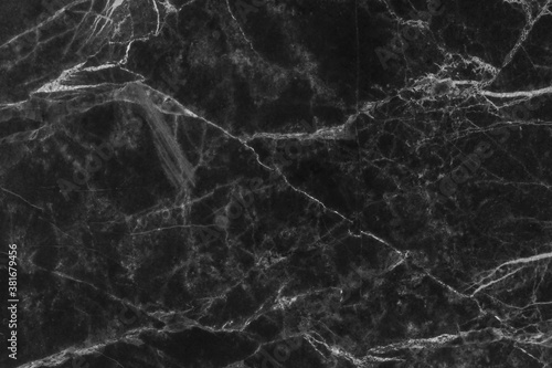 Black natural marble stone background pattern