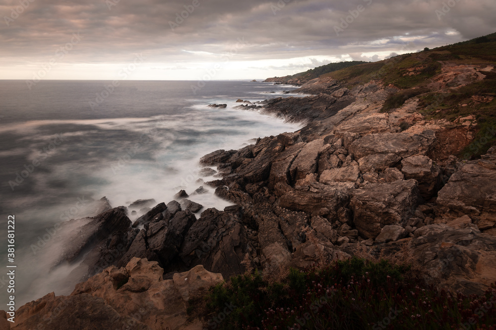 Jaizkibel mountain coast, next to Hondarribia, Basque Country. Jaizkibel mountain coast, next to Hondarribia, Basque Country.