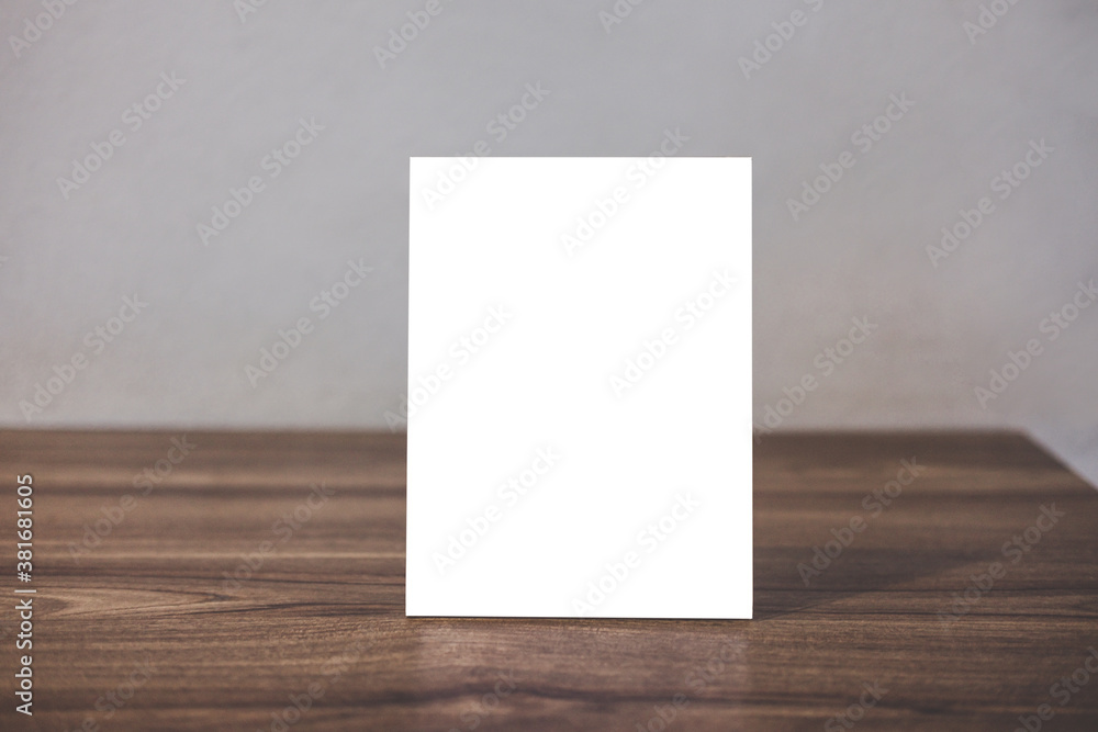 Mock up acrylic frame posters pattern template forms background, blank menu frame on table in coffee shop or restaurant stand for your text of display your product Mock up acrylic frame posters pattern template forms background, blank menu frame on table in coffee shop or restaurant stand for your text of display your product