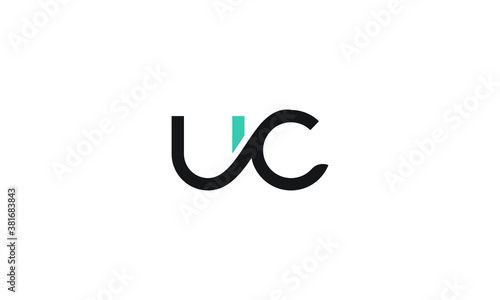 Initial Monogram Letter U C Logo Design Vector Template. Graphic Alphabet Symbol for Corporate Business Identity
