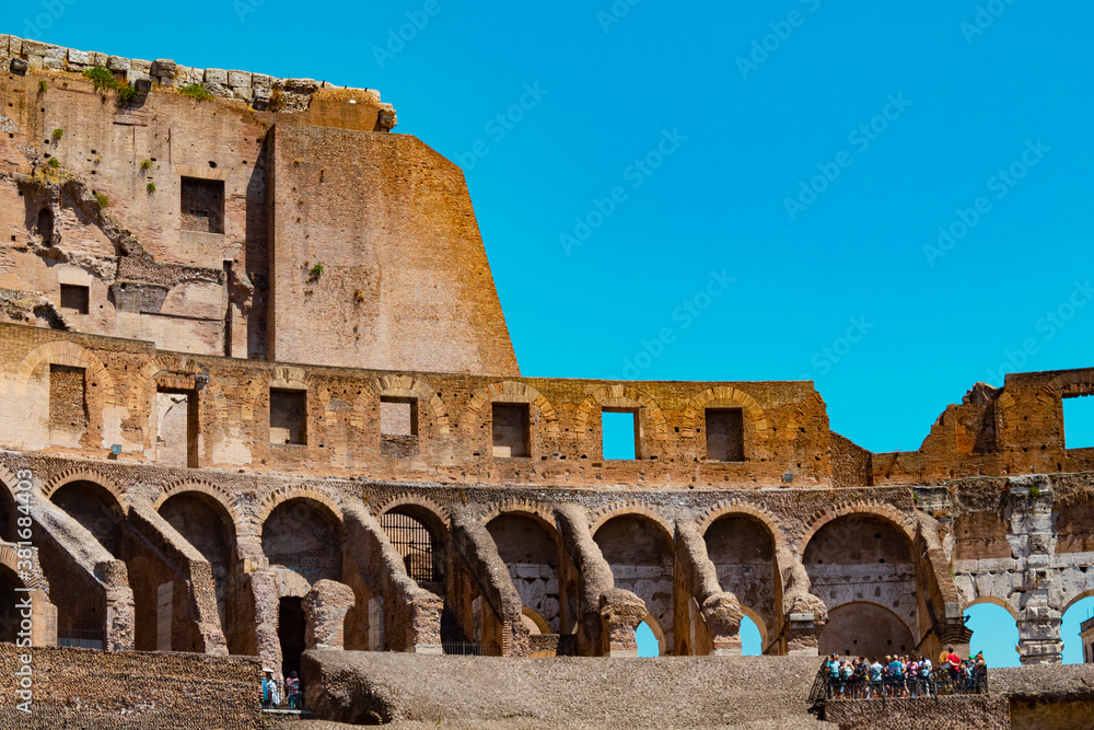Detalle del Coliseo Romano, Italia