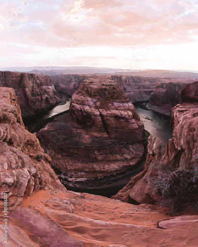 grand canyon state horseshoe bend at sunset