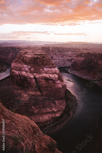 grand canyon state horseshoe bend at sunset