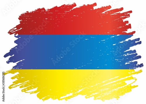Flag of Armenia, Republic of Armenia. Bright, colorful vector illustration