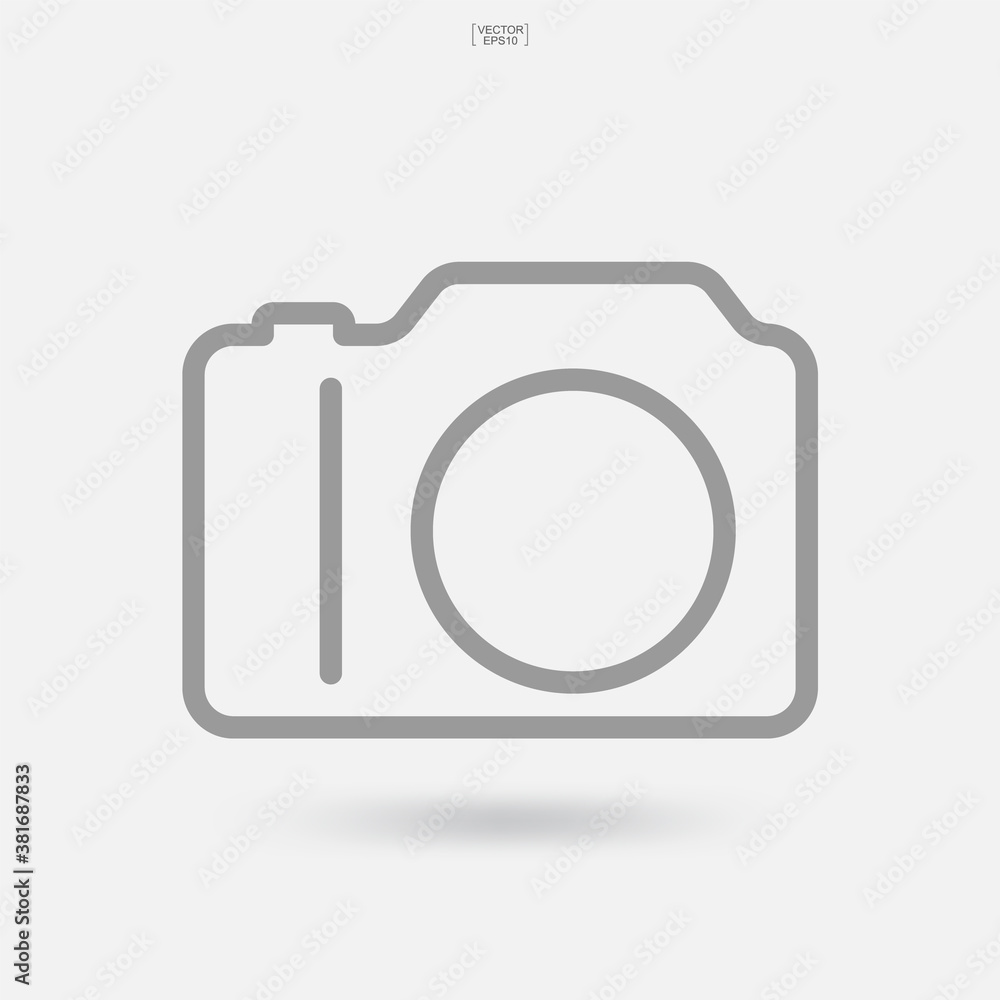 Camera sign and symbol. Photo icon or image icon. Vector. Camera sign and symbol. Photo icon or image icon. Vector.