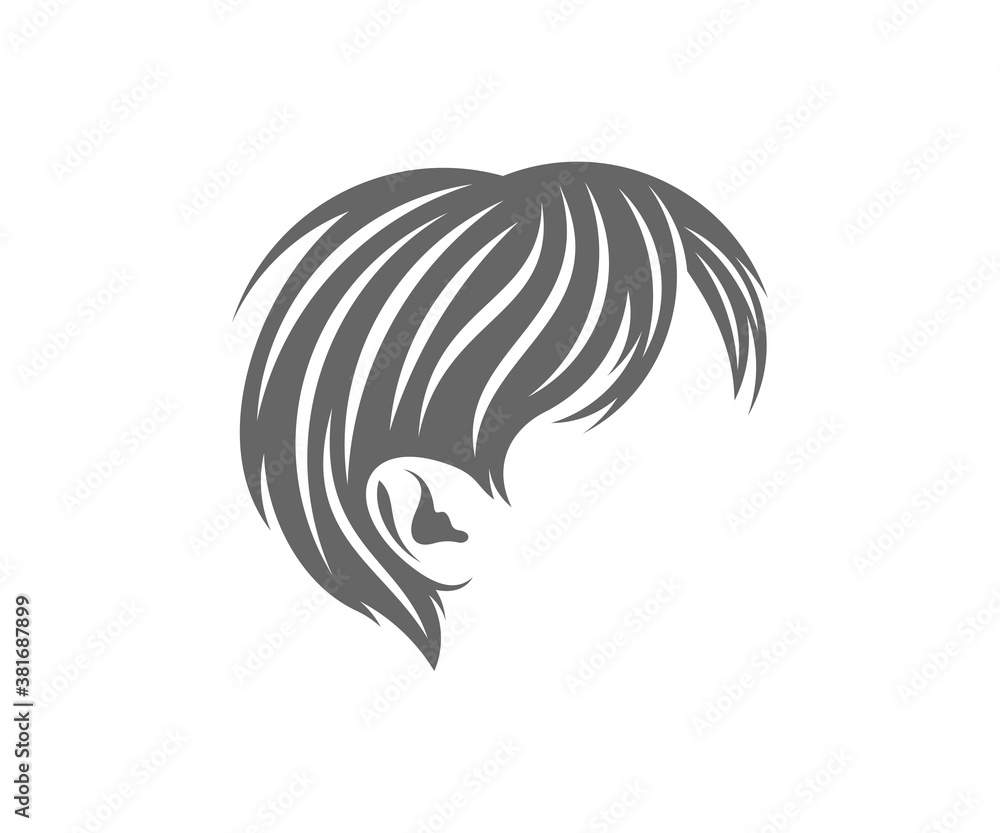 Hairstyle logo design vector template, Hair salon and beauty studio illustration Hairstyle logo design vector template, Hair salon and beauty studio illustration