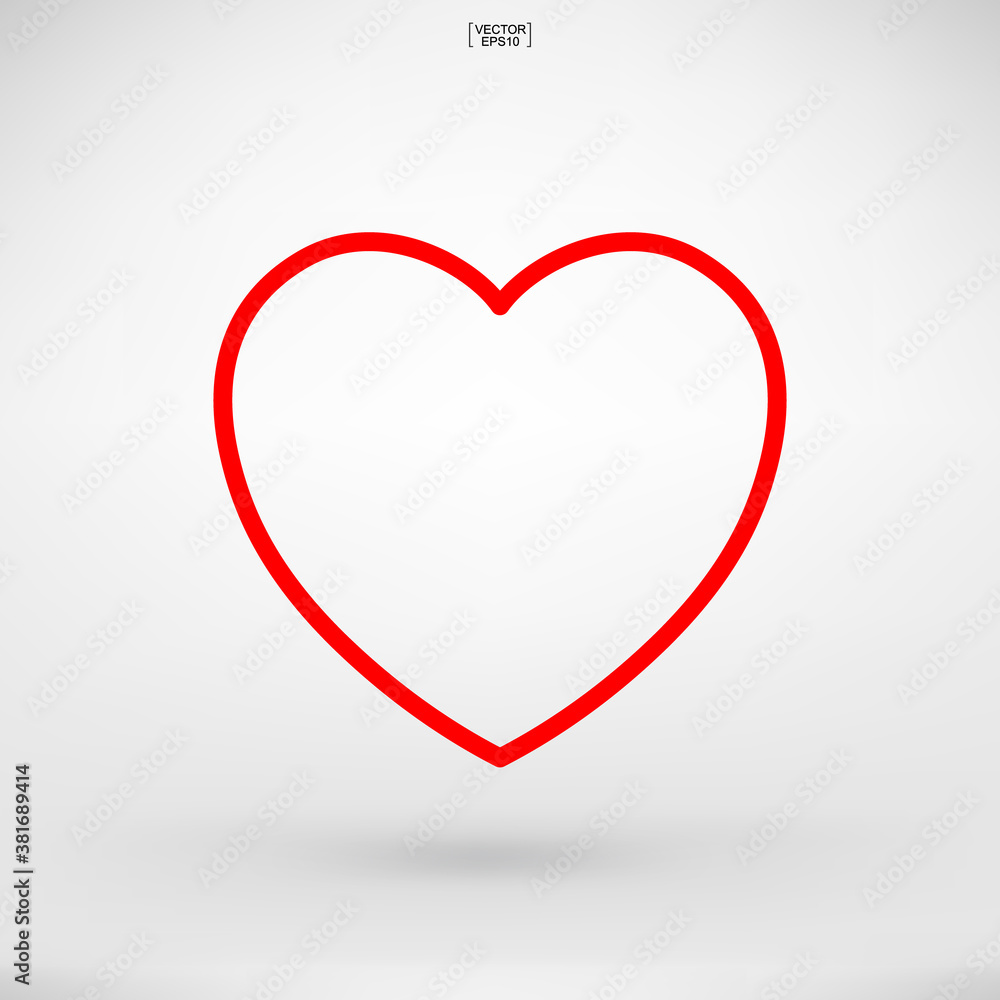 Heart sign and symbol for Valentine's Day. Heart shape for decorative card, website, template design, postcard, advertising, mobile application. Vector. Heart sign and symbol for Valentine's Day. Heart shape for decorative card, website, template design, postcard, advertising, mobile application. Vector.
