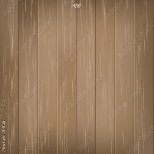 Wood pattern and texture for background. Vector.