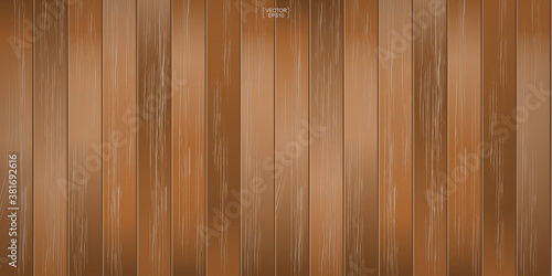 Wood pattern and texture for background. Vector.