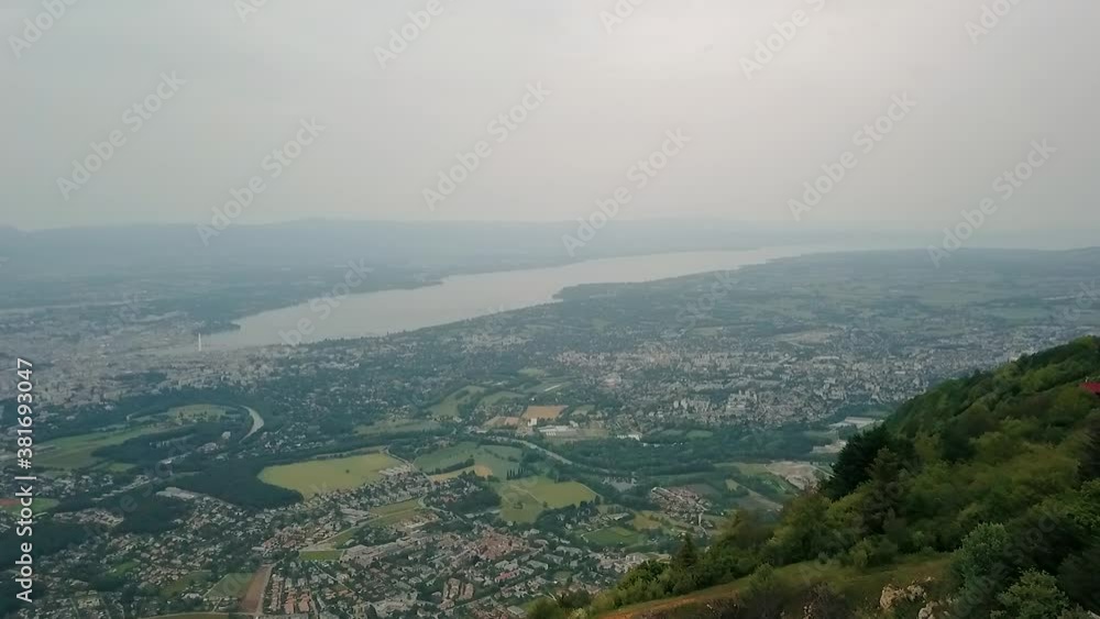 Aerial view of Lake Léman from Salève Aerial view of Lake Léman from Salève