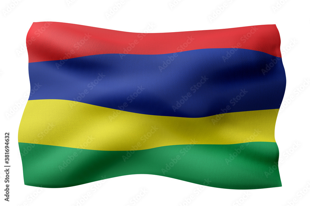 Mauritius 3d flag Mauritius 3d flag
