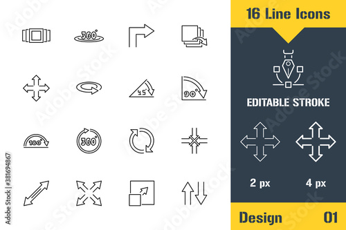 Image Editing, Photo Adjustments. Thin line icon - Outline flat vector illustration. Editable stroke pictogram. Premium quality graphics concept for web, logo, branding, ui, ux design, infographics.