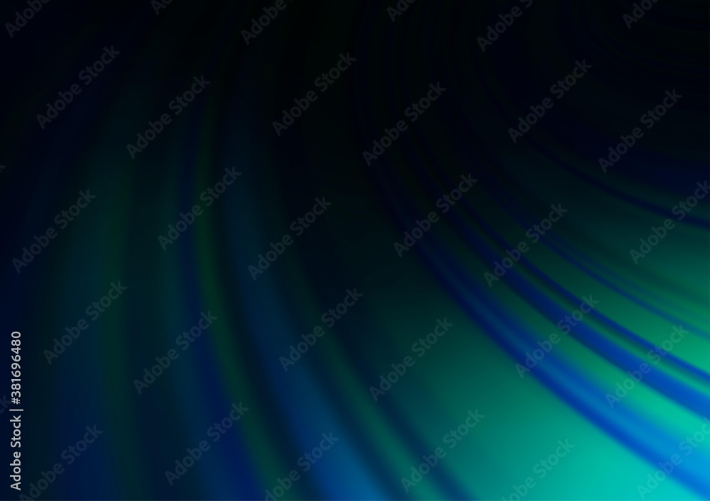 Dark BLUE vector blurred and colored background. A vague abstract illustration with gradient. The background for your creative designs.