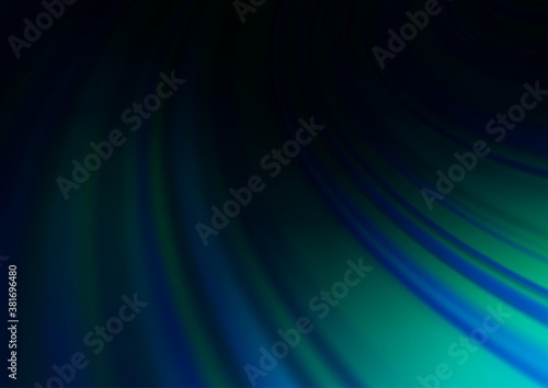 Dark BLUE vector blurred and colored background. A vague abstract illustration with gradient. The background for your creative designs.